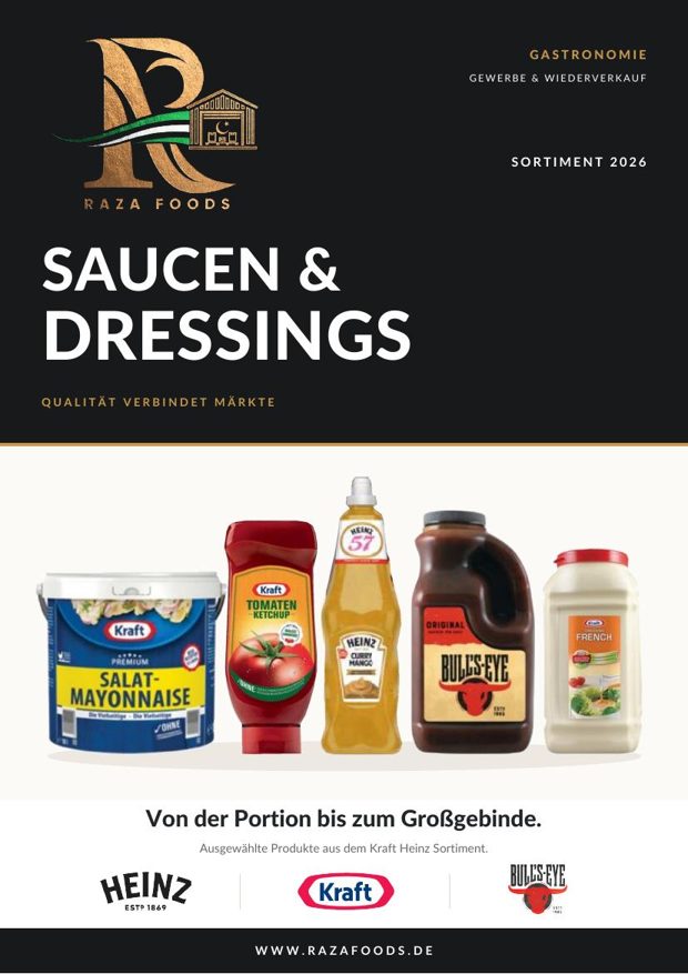 Titelseite Katalog Saucen und Dressings 2026
