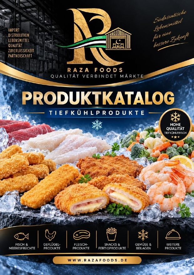 Titelseite Produktkatalog Tiefkühlprodukte